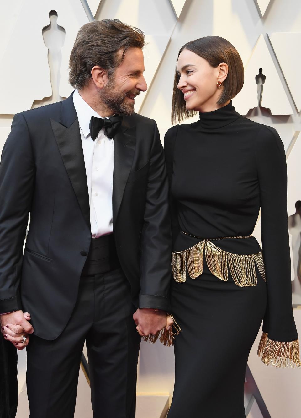 Bradley Cooper and Irina Shayk at the Academy Awards