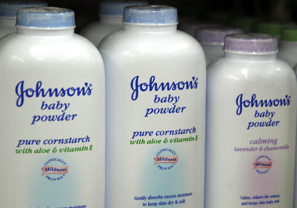 Johnson & Johnson said its quarterly earnings fell, hurt by generic competition for its Risperdal schizophrenia drug and the strong dollar, but lower costs enabled the company to beat Wall Street expectations. REUTERS/Rick Wilking (UNITED STATES BUSINESS)