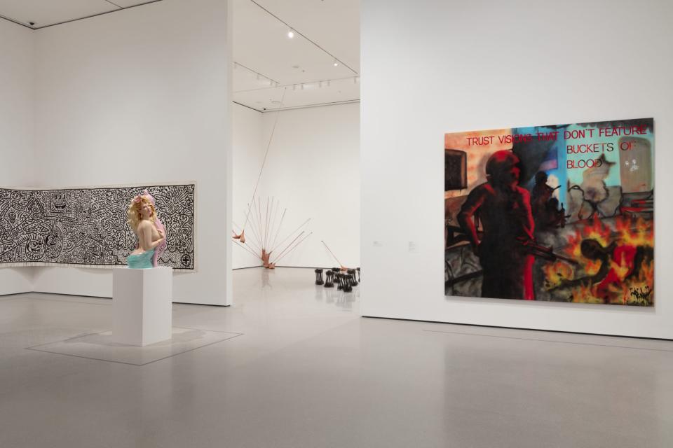 Installation view of Downtown New York (Gallery 202), MoMA.