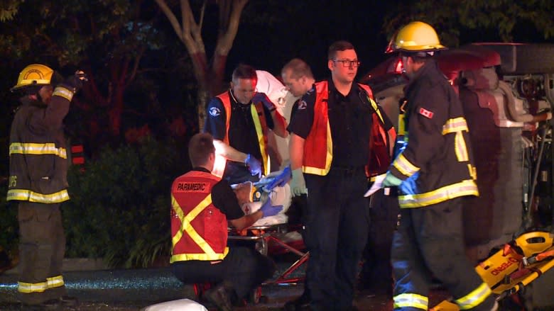 Vancouver rollover crash sends man to hospital