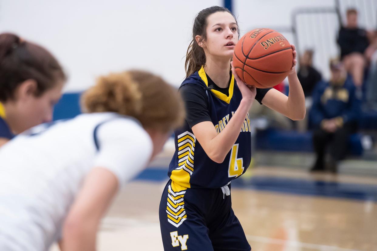 Eastern York's Arianna Seitz is just 107 points away from reaching 1,000 for her career.