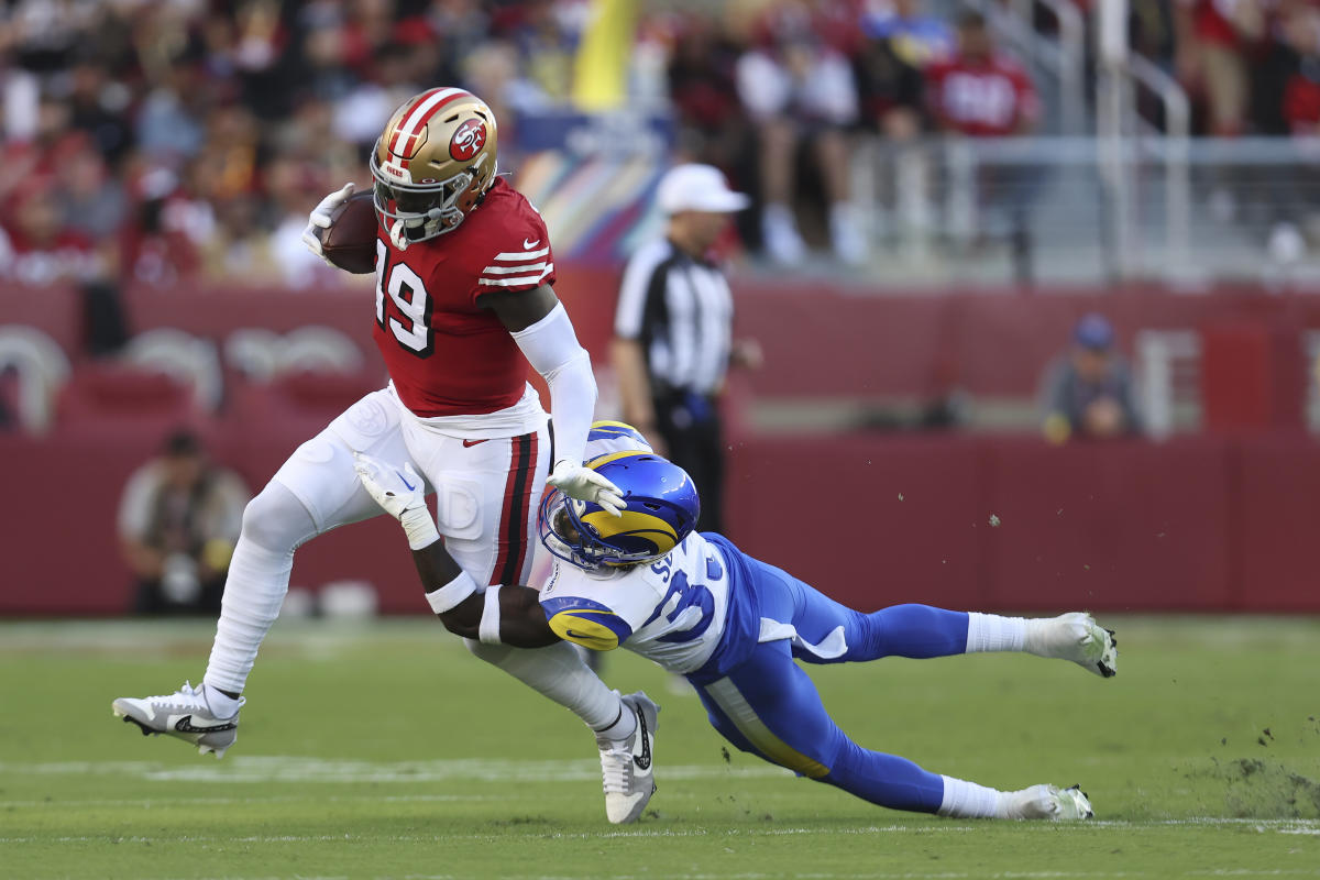 Deebo Samuel fuels San Francisco 49ers' third-quarter rally with TD pass  and run vs. L.A. Rams - ABC7 San Francisco