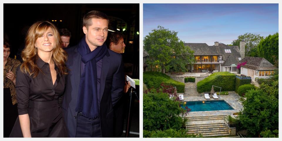 See Inside Brad Pitt and Jennifer Aniston's Newlywed Mansion in Beverly Hills