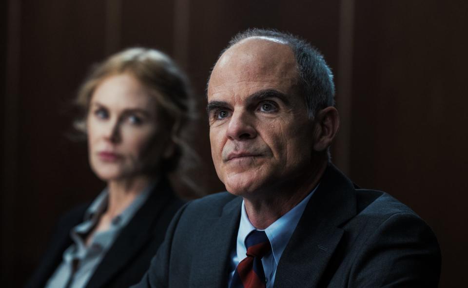 nicole kidman as kaitlyn meade and michael kelly as byron westfield in special ops lioness, episode 5, season 1, streaming on paramount, 2023 photo credit greg lewisparamount