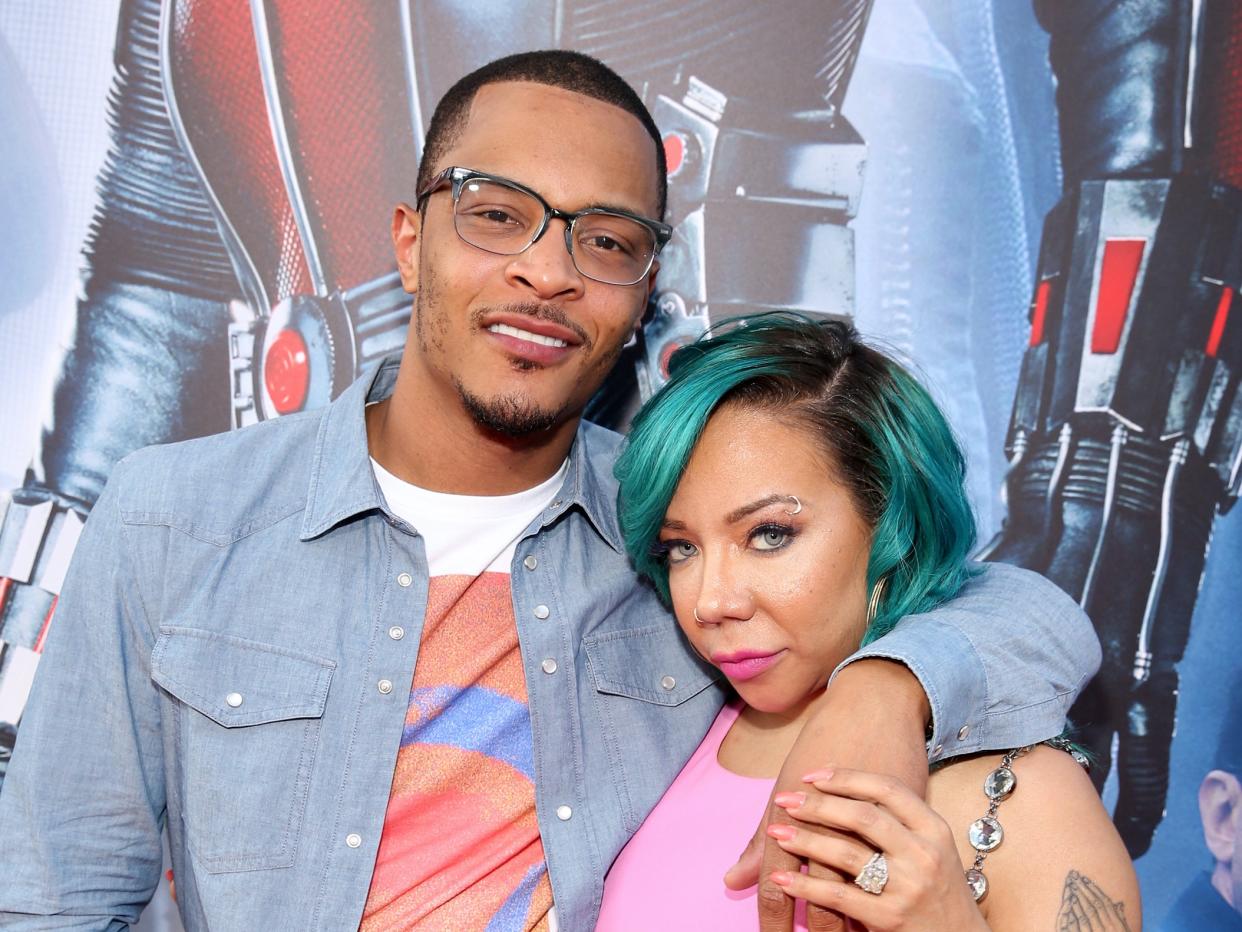 TI and his wife Tiny (Getty Images for Disney)