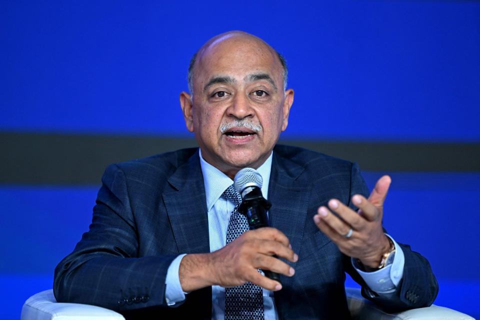 Arvind Krishna hat seine gesamte Karriere bei IBM verbracht und wurde 2020 CEO. - Copyright: Sajjad Hussain/Getty Images