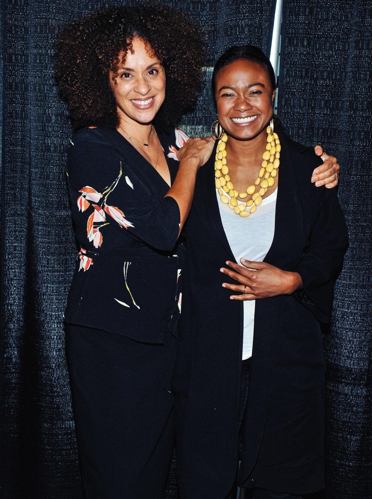 Actresses Karyn Parsons and Tatyana Ali (best known for their roles in ''The Fresh Prince of Bel-Air'') at Hamilton Comic Con at the Canadian Warplane Heritage Museum.