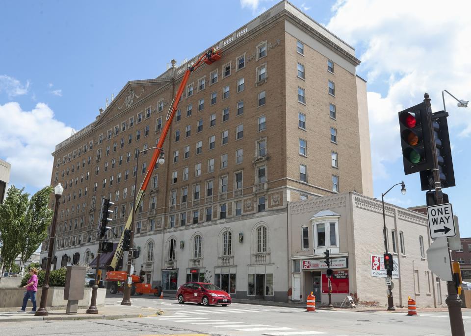 Construction is underway July 18 on an affordable housing project at the historic Landmark Hotel in downtown Wausau. The $13 million project will drop the number of units from 109 to 94, and the apartments will include a mix of one- and two-bedroom units. Rent will vary between $412 and $935 per month.