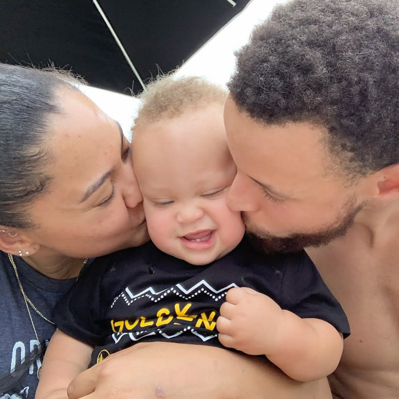 Ayesha and Steph Curry with son Canon | Ayesha Curry/Instagram