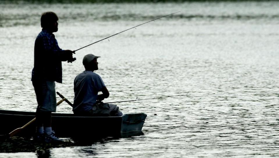 Two anglers try their luck on the Susquehanna River in Binghamton in this file photo.