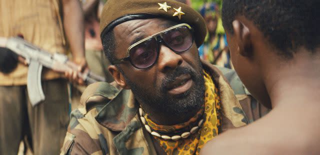 Red Crown Prods/Participant Media/Come What May Prods/Kobal/REX/Shutterstock Idris Elba in 'Beasts of No Nation'
