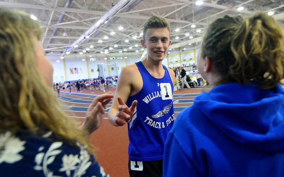 Williamsport's Iggy Chalker is the Washington County indoor track and field championships record-holder in the boys 3,200.