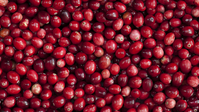 Close-up of fresh cranberries