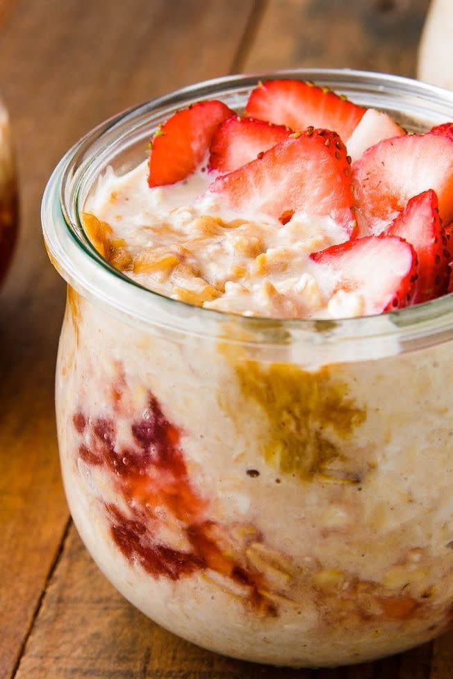 PB&J Overnight Oats