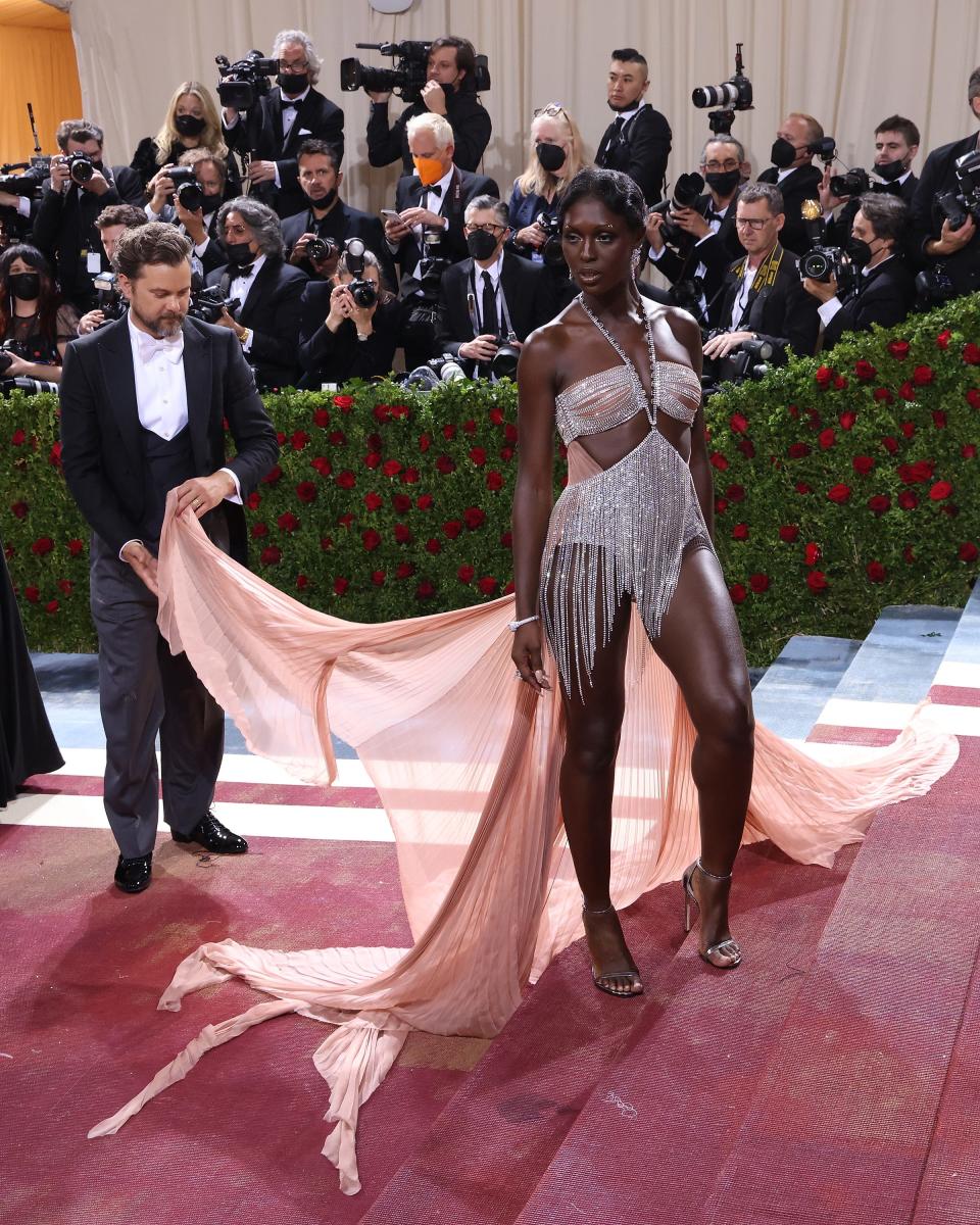 Joshua Jackson and Jodie Turner-Smith at the Met Gala on May 02, 2022.