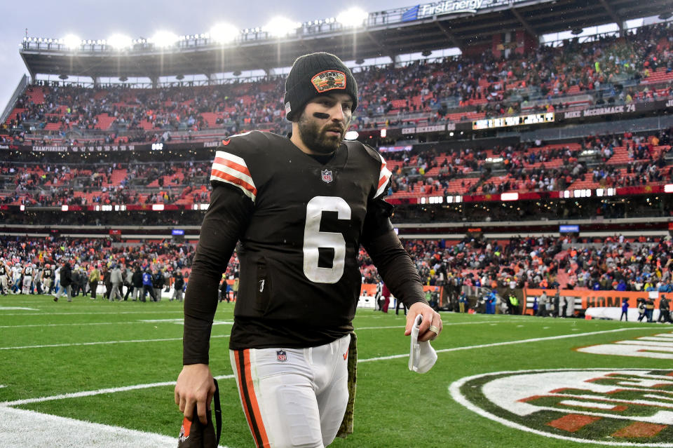 This is certainly not the season Baker Mayfield envisioned. (Photo by Jason Miller/Getty Images)