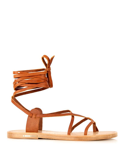 Étoile Amy wraparound leather sandals. Image: Isabel Marant