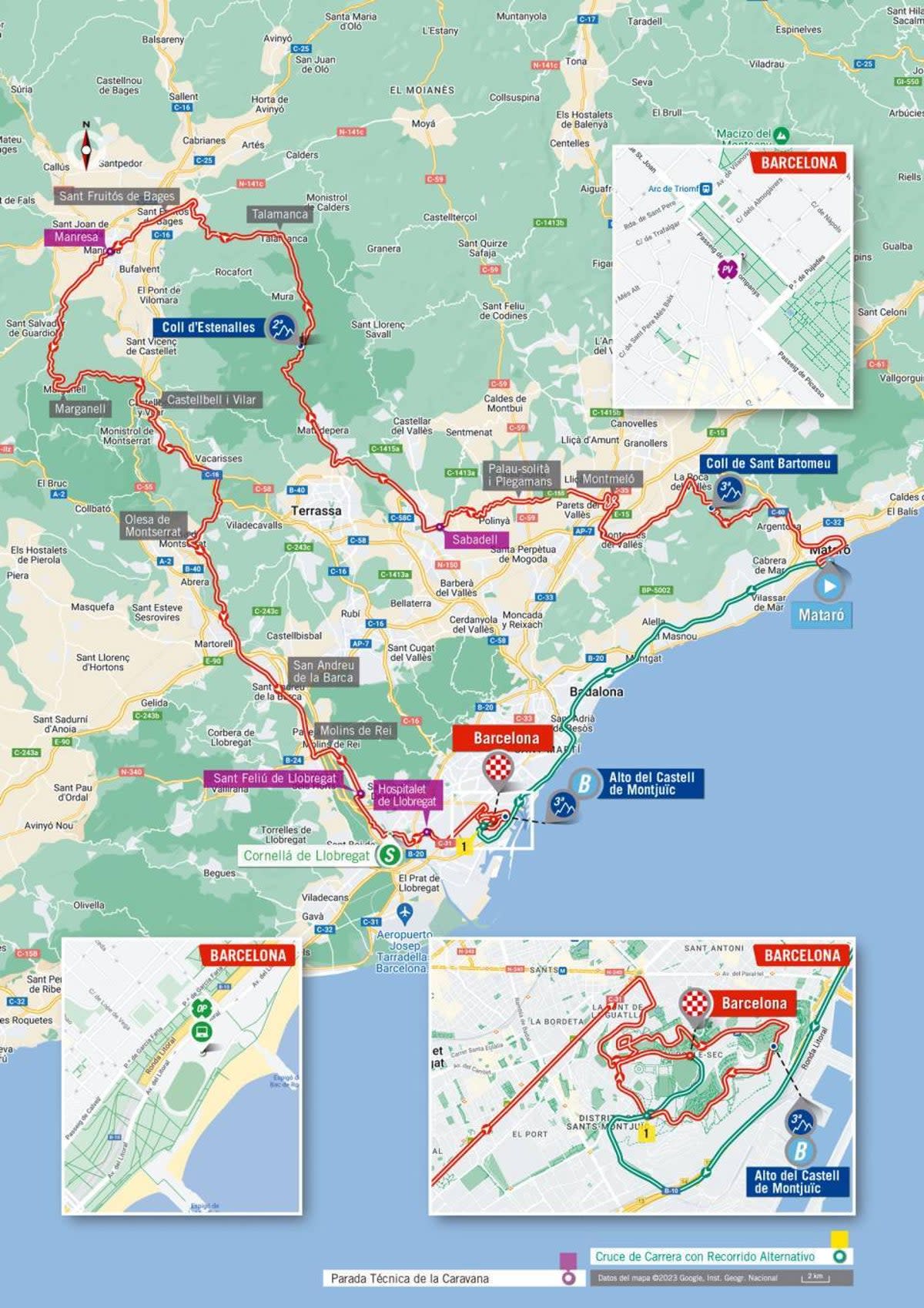 La Vuelta a Espana 2023 – stage 2 map (LaVuelta)