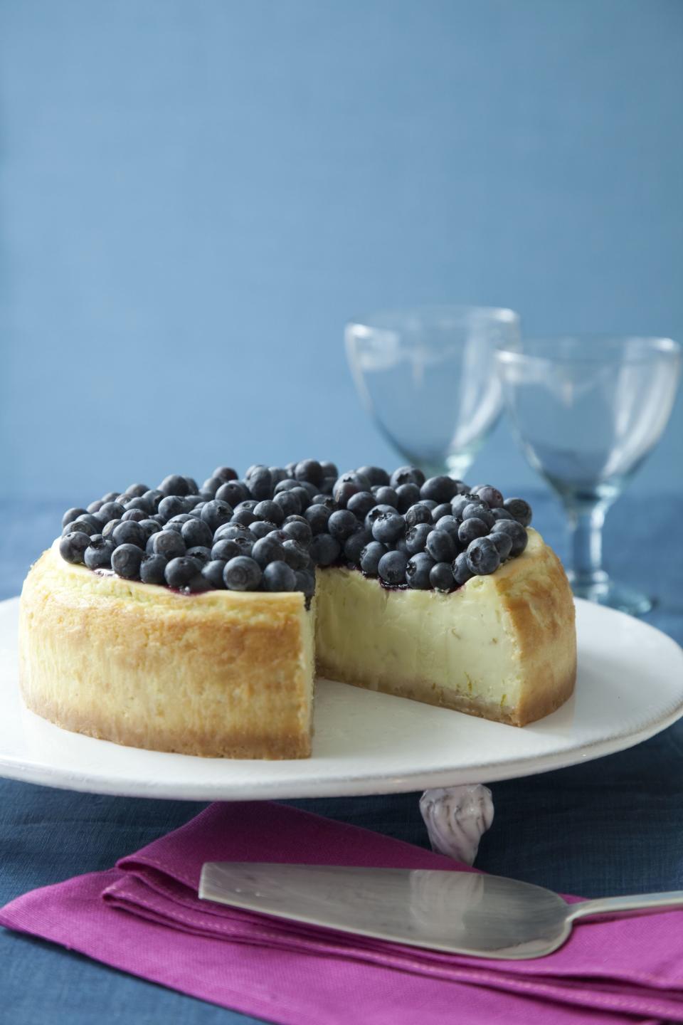 Blueberry Key Lime Cheesecake