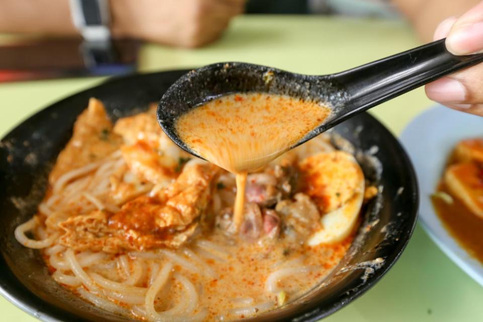 Photo of laksa broth