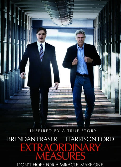 Movie: Extraordinary Measures, starring Harrison Ford and Brendan Fraser