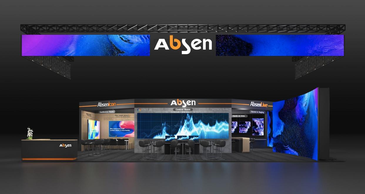  Absen's booth at InfoComm 2024. . 