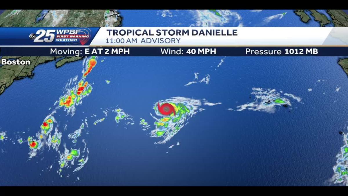 Tropical Storm Danielle Forms In The Atlantic Video 5810