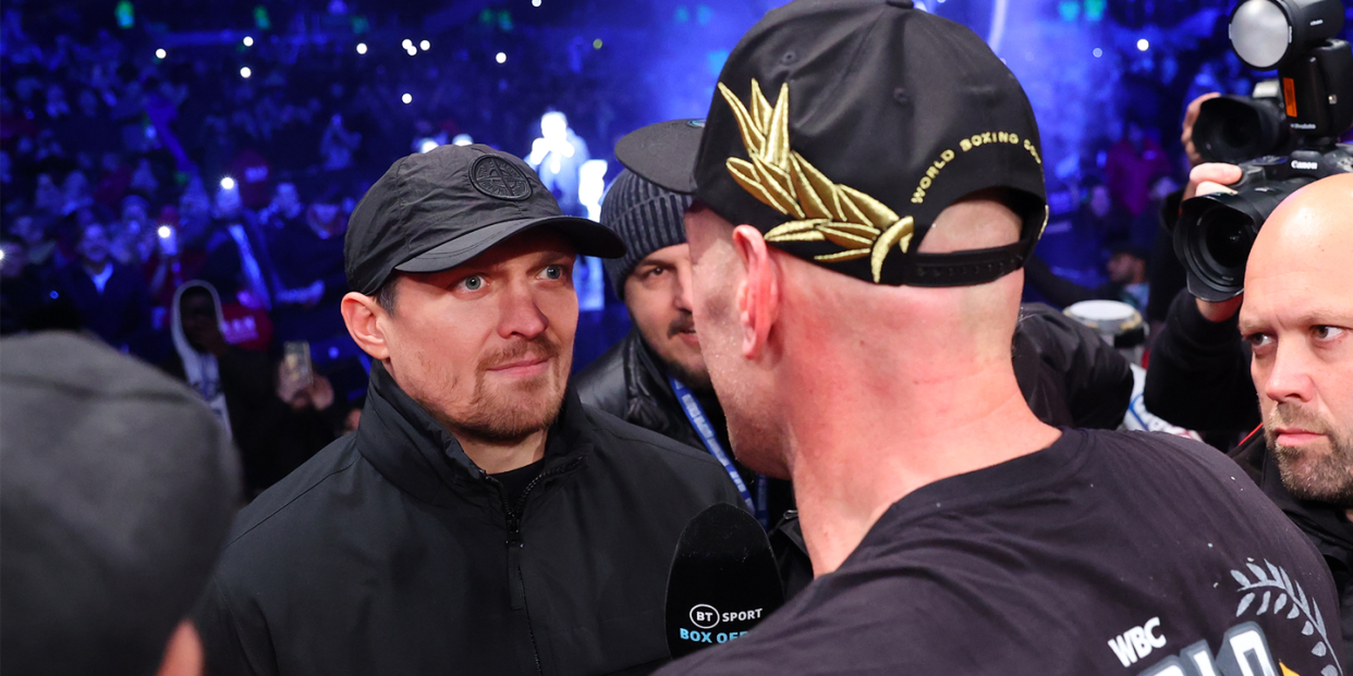 tyson fury faces off with oleksandr usyk