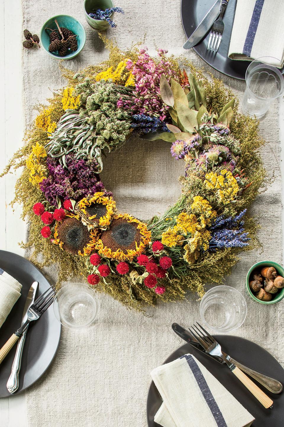 Dried Flower and Herb Wreath