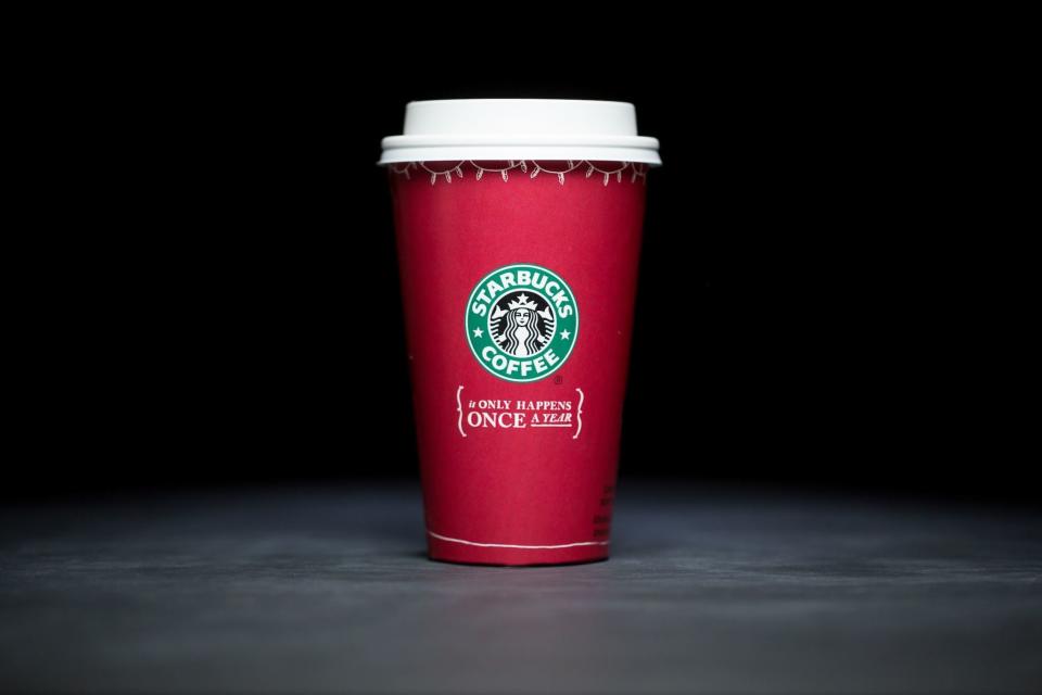 Starbucks holiday cups 2005