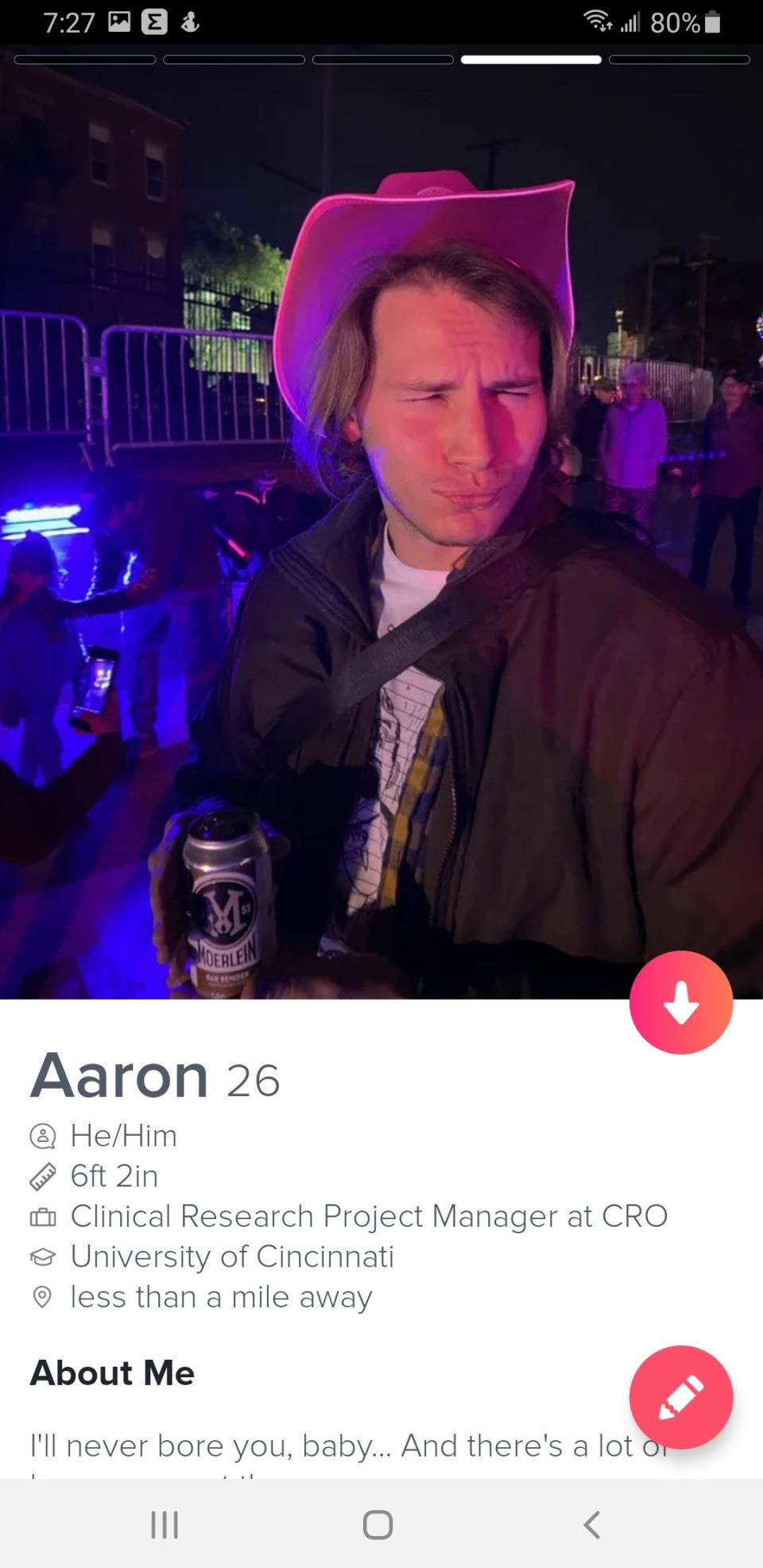 Aaron submitted his Tinder profile to Insider's Dating App Clinic.