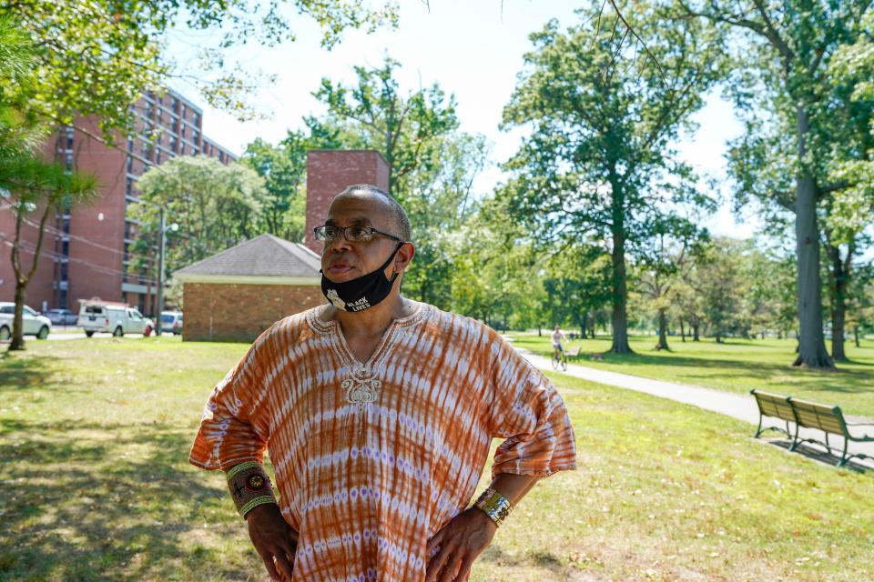 Zayid Muhammad, a community activist, talks about the battle communities of color have faced during the COVID-19 pandemic, with high case counts and deaths in Newark, N.J., the most populous city in the state and the heart of Essex county.