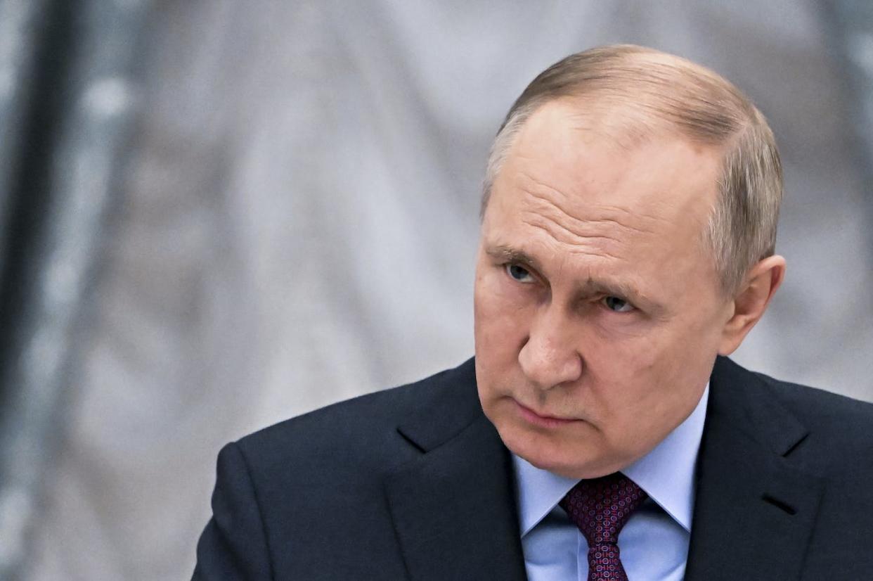 Russian President Vladimir Putin has claimed the war on Ukraine is a 'peacekeeping mission.' <a href="https://newsroom.ap.org/detail/RussiaAzerbaijan/c42d9aa4c244481189850e7e61f0dc7d/photo?Query=putin%20feb.%2022%202022&mediaType=photo&sortBy=&dateRange=Anytime&totalCount=151&currentItemNo=29" rel="nofollow noopener" target="_blank" data-ylk="slk:Mikhail Klimentyev, Sputnik, Kremlin Pool Photo via AP;elm:context_link;itc:0;sec:content-canvas" class="link ">Mikhail Klimentyev, Sputnik, Kremlin Pool Photo via AP</a>