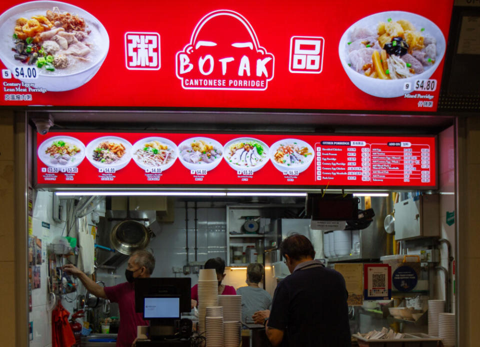 Botak Cantonese Porridge - stall