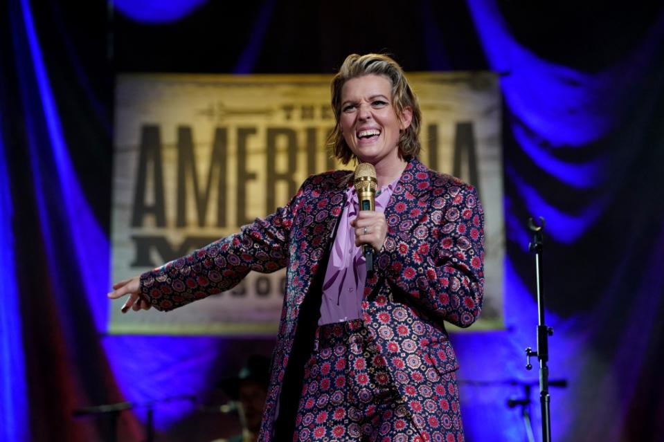 NASHVILLE, TENNESSEE - SEPTEMBER 14: Brandi Carlile onstage for the 21st Annual Americana Honors & Awards at Ryman Auditorium on September 14, 2022 in Nashville, Tennessee. (Photo by Erika Goldring/Getty Images for Americana Music Association )