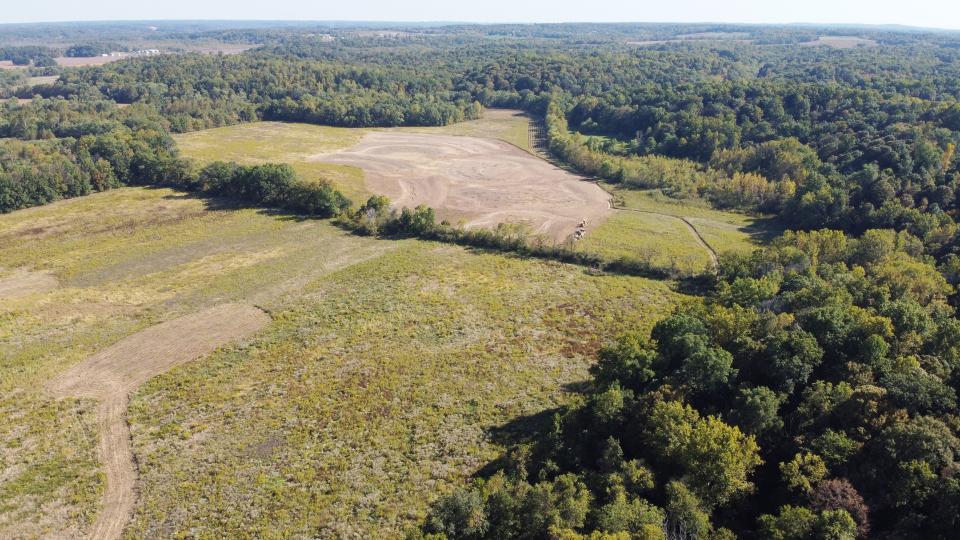 The Sam Shine Foundation Preserve in northwest Monroe County has fields and forest. Some of the field areas are being converted into wetlands by Sycamore Land Trust.
