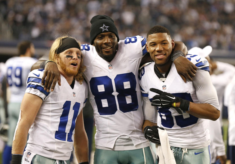 While Dez Bryant (88) got the franchise tag, Cole Beasley (11) got a new deal. (USA TODAY Sports) 