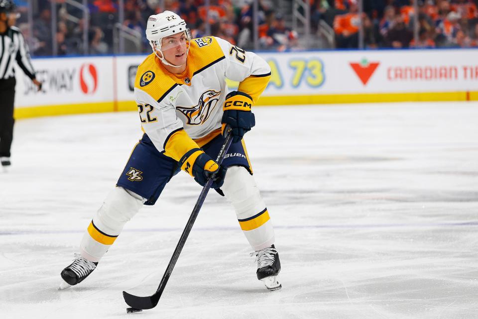 Predators defenseman Tyson Barrie came to Nashville last season from the Edmonton Oilers in the Mattias Ekholm trade.