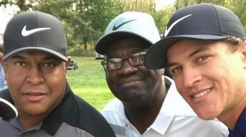 Cameron Champ, right, was taught the game by his grandfather, the late Mack Champ, center, and is supported by his father, Jeff Champ. (KJ2 Productions)