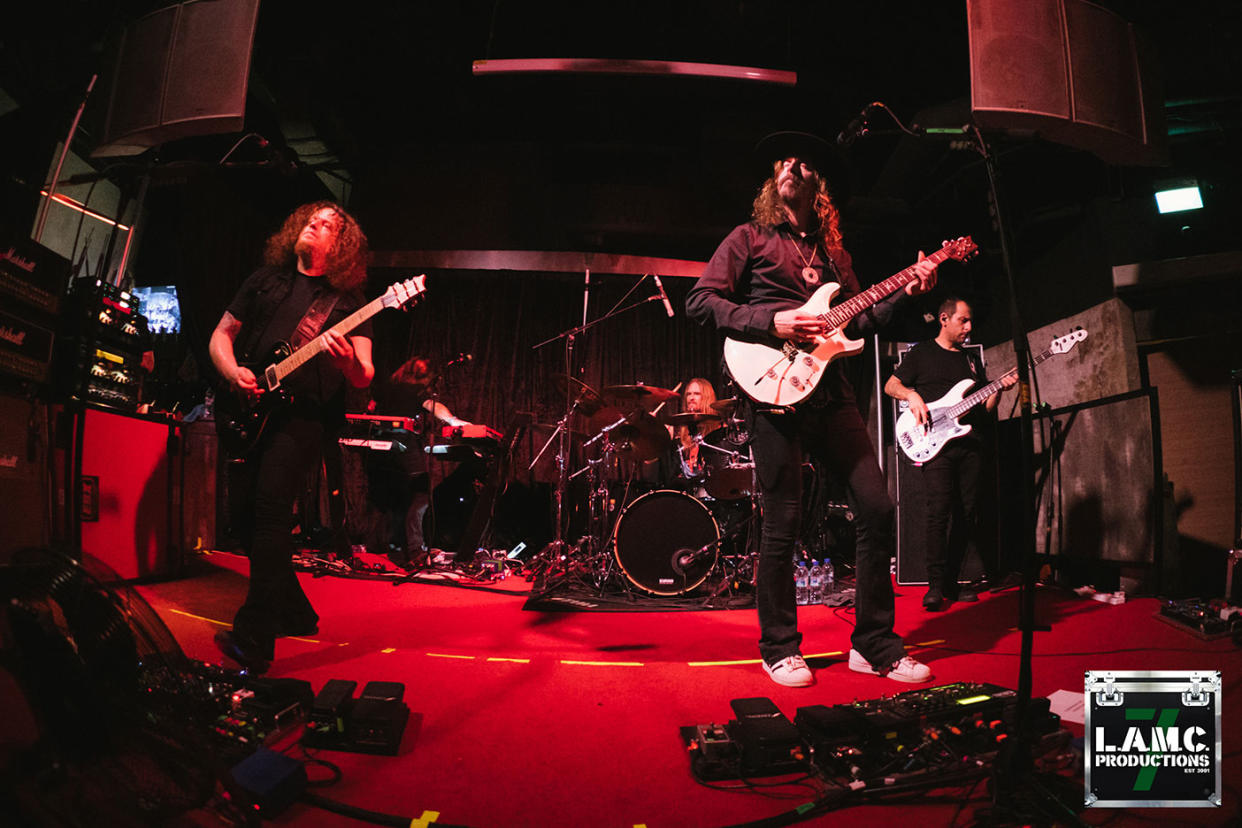 Opeth performing at Live at the Crossroads in Clarke Quay on Sunday (8 December). (PHOTO: LAMC Productions)