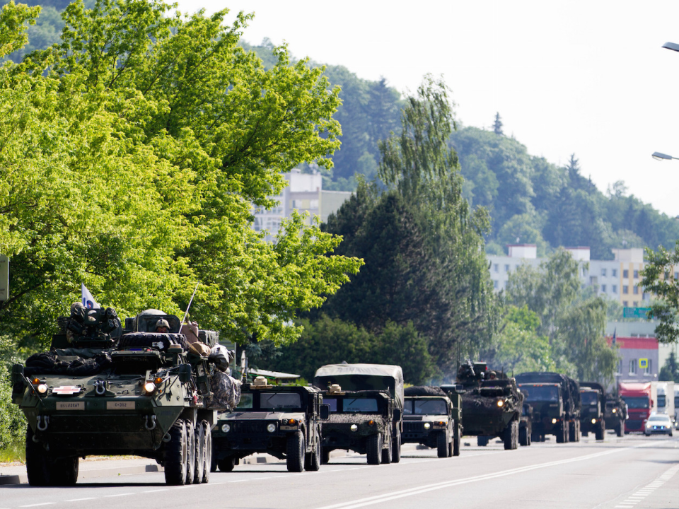 US Army Stryker armored vehicle Europe