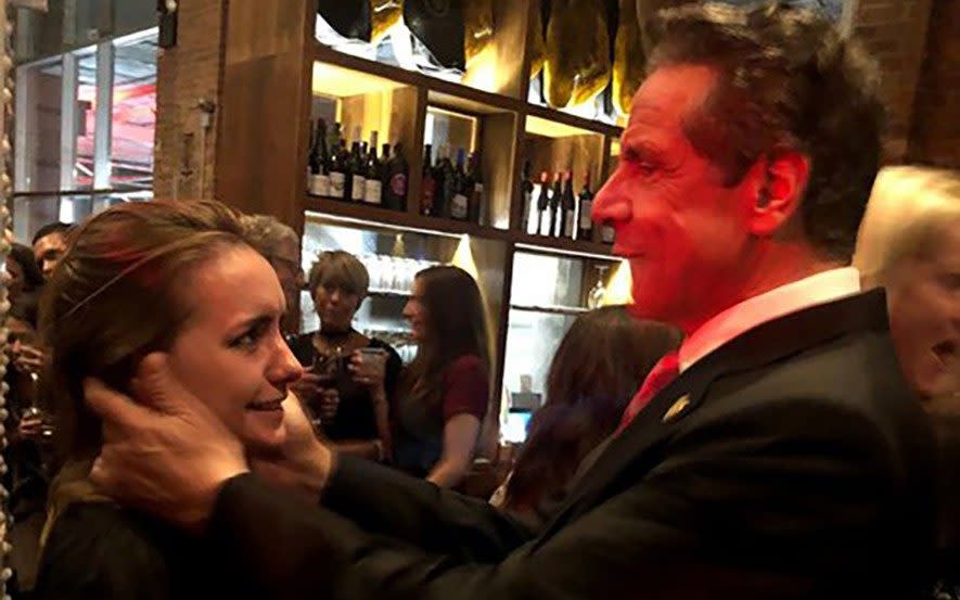 Gov. Andrew Cuomo with Anna Ruch, the third woman to accuse him of misconduct 