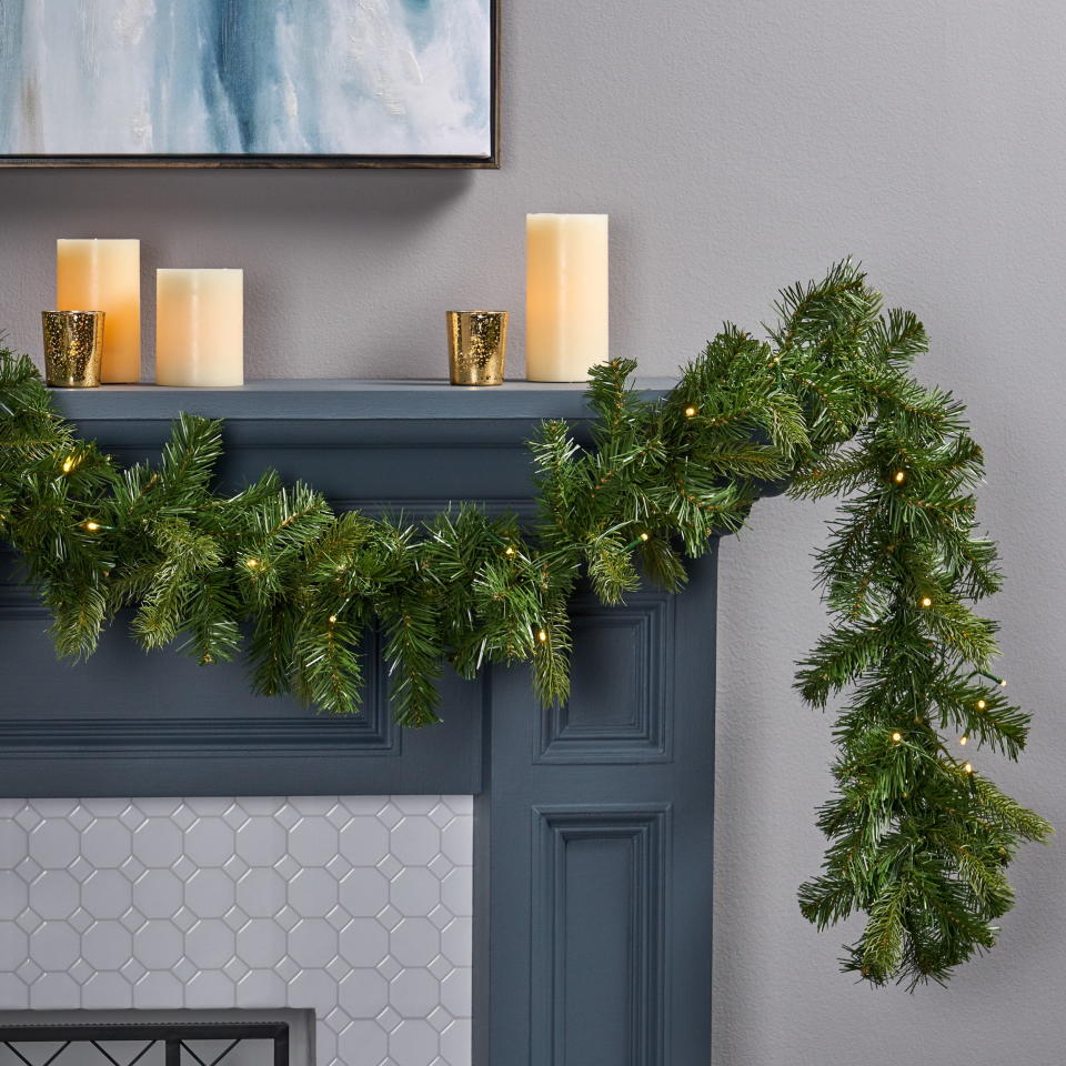 <p><a href="https://go.redirectingat.com?id=74968X1596630&url=https%3A%2F%2Fwww.walmart.com%2Fip%2FNoble-House-9-Foot-Artificial-Mixed-Spruce-LED-Christmas-Garland-Green-Clear-LED%2F810586961&sref=https%3A%2F%2Fwww.thepioneerwoman.com%2Fholidays-celebrations%2Fg45211938%2Fwalmart-christmas-decorations%2F" rel="nofollow noopener" target="_blank" data-ylk="slk:Shop Now;elm:context_link;itc:0;sec:content-canvas" class="link ">Shop Now</a></p><p>9-Foot Artificial Mixed Spruce Garland</p><p>walmart.com</p><p>$19.99</p><span class="copyright">Walmart</span>