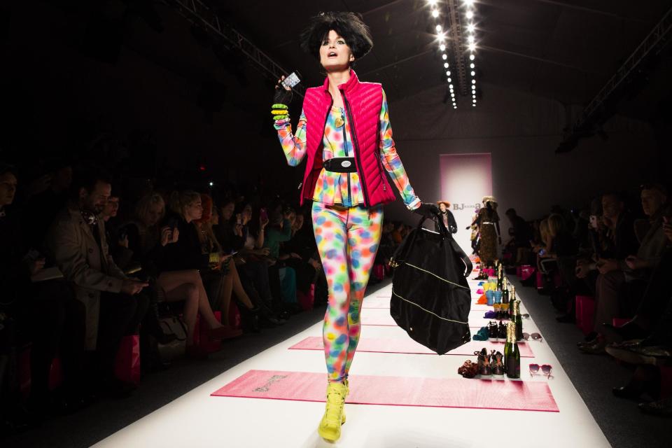 The Betsey Johnson Fall 2013 collection is modeled during Fashion Week in New York, Monday, Feb. 11, 2013. (AP Photo/John Minchillo)