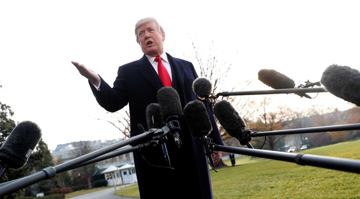 Donald Trump talks about the press as the enemy.&nbsp;His words are reminiscent of the rhetoric used by Richard Nixon when he was in the White House. (Photo: Jonathan Ernst/Reuters)