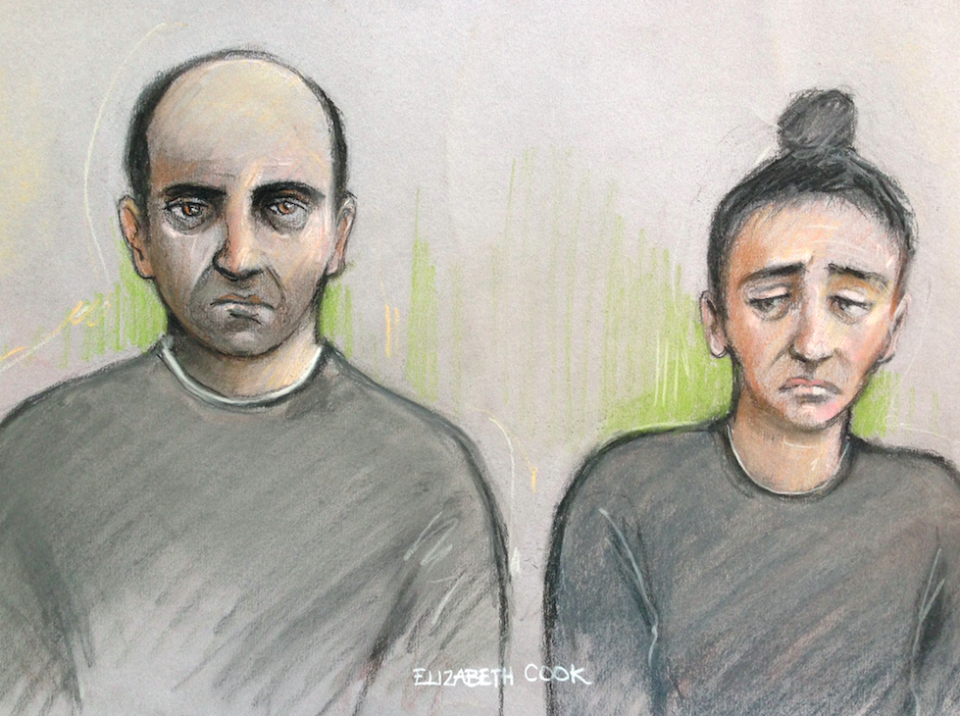 Ouissem Medouni (left) and Sabrina Kouider were found guilty last month of murdering Ms Lionnet (Picture: PA)