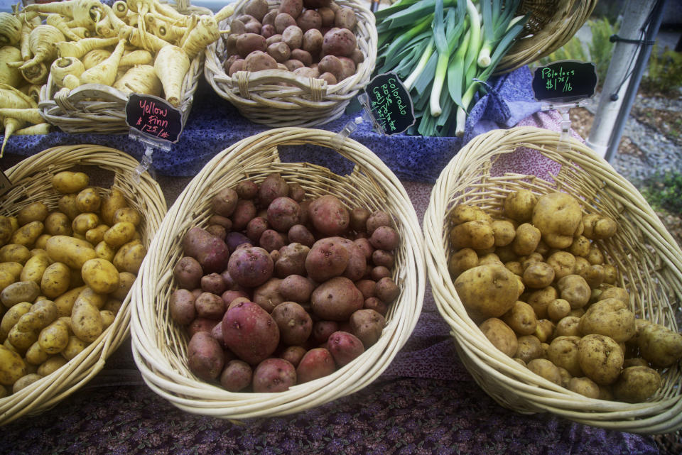 Potatoes at the farmers market