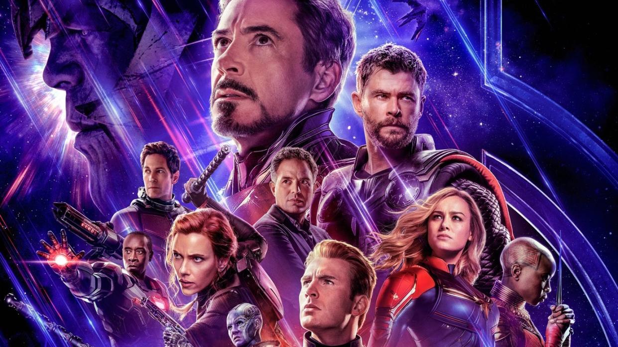  The Avengers: Endgame poster shows many of the heroes you'll see when you watch the marvel movies in order. 