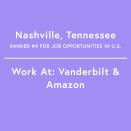 <p>According to <em>Forbes</em>, Americans are migrating to the Sun Belt once more, which accounts for Nashville's strong performance on this list. The area is also "seeing a payoff from the corporate headquarters and manufacturing jobs they have lured from higher-cost metro areas like Los Angeles." Vanderbilt University is Nashville's biggest employer, but Amazon has offices in the area as well.</p> <p>Job Growth, 2010-2015: 20.26%</p>