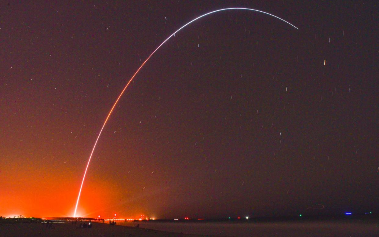 The successful launch of Terran 1 at Cape Canaveral, Florida, came on the third attempt - Malcolm Denemark/AP